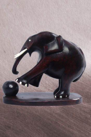 ELEPHANT WITH BALL STATUE (H: 05 INCH) – LAKSALA
