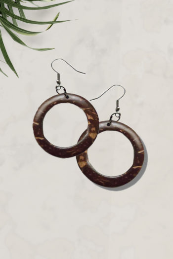 Coconut Shell Earrings – Donut