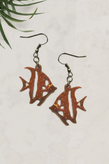 Coconut Shell Earrings – Fish