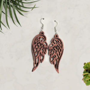 "Elegance takes flight with Wings Coconut Earrings."