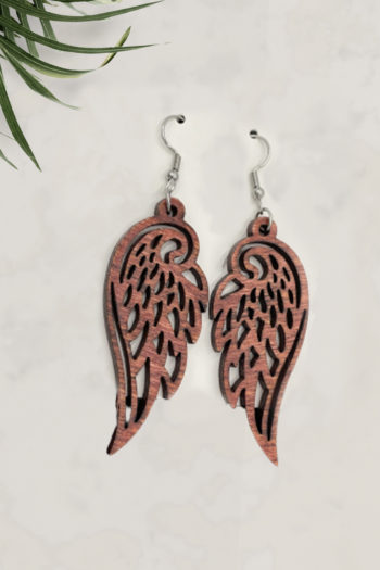 Coconut Shell Earrings – Wings