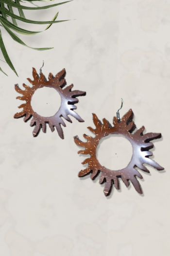 Coconut Shell Earrings – Sun