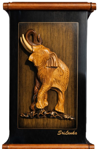 WOODEN WALL HANGER (ELEPHANT)